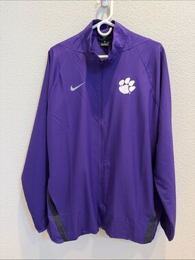 Nike DRI-FIT Men’s Purple Clemson Tigers Paw Track Jacket
